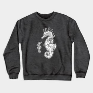 Steampunk Seahorses Crewneck Sweatshirt